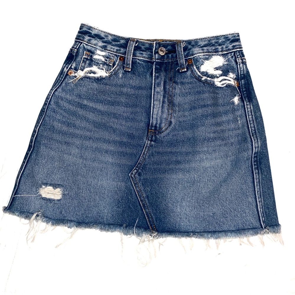 Abercrombie and Fitch natural rise denim skirt